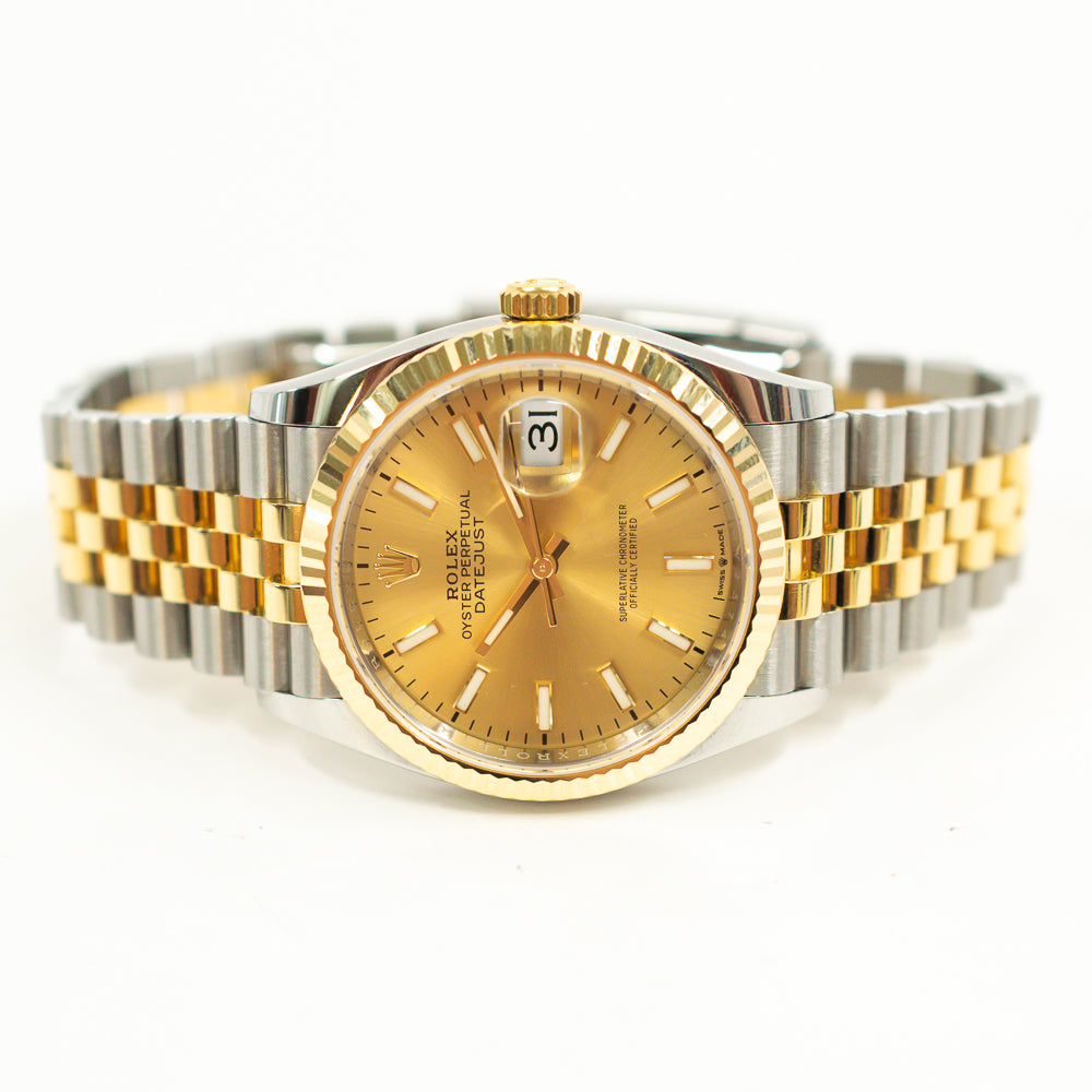 Datejust 36mm Steel and Yellow Gold 126233