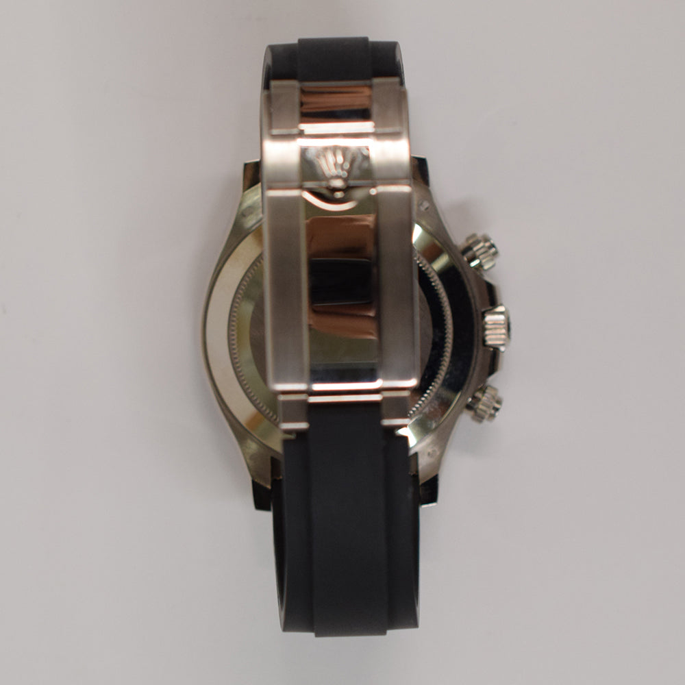 Daytona White Gold with Rubber Strap 116519LN