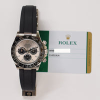 Daytona White Gold with Rubber Strap 116519LN