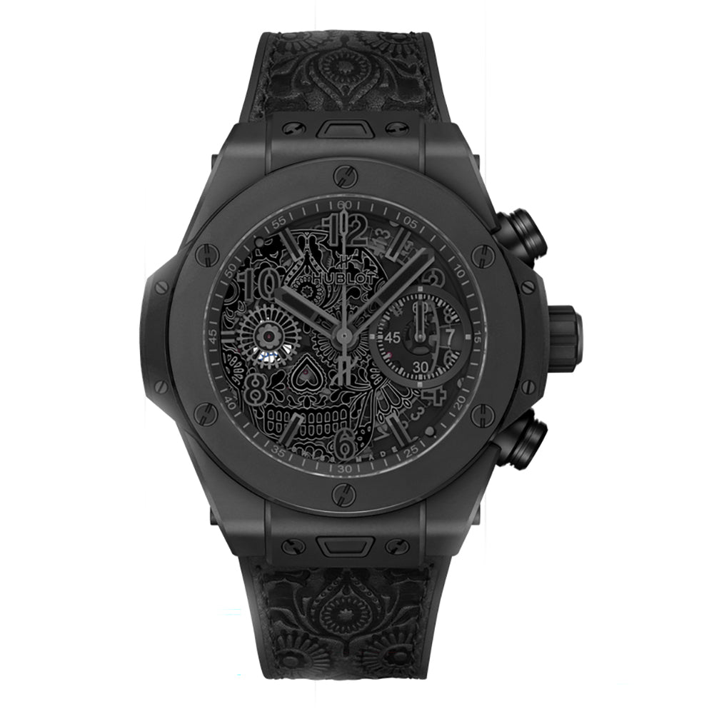 Big Bang 42mm Unico All Black Calavera Skeleton Dial with Printed Skull Ceramic - Limited Edition of 100 pcs Automatic 441.CI.1140.VR.MEX25