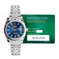 Datejust 41mm Steel and White Gold 126334