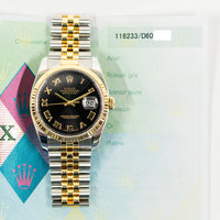 Datejust 36mm Steel and Yellow Gold 116233