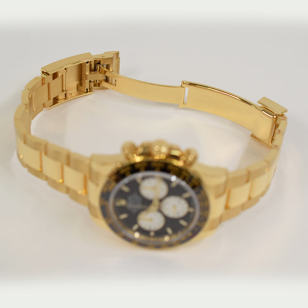 Daytona Yellow Gold Black Cerachrom Bezel 