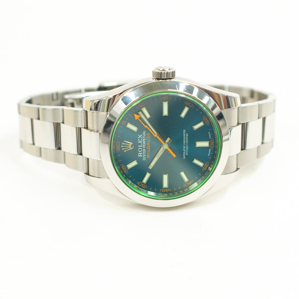 Milgauss Green Crystal 116400GV