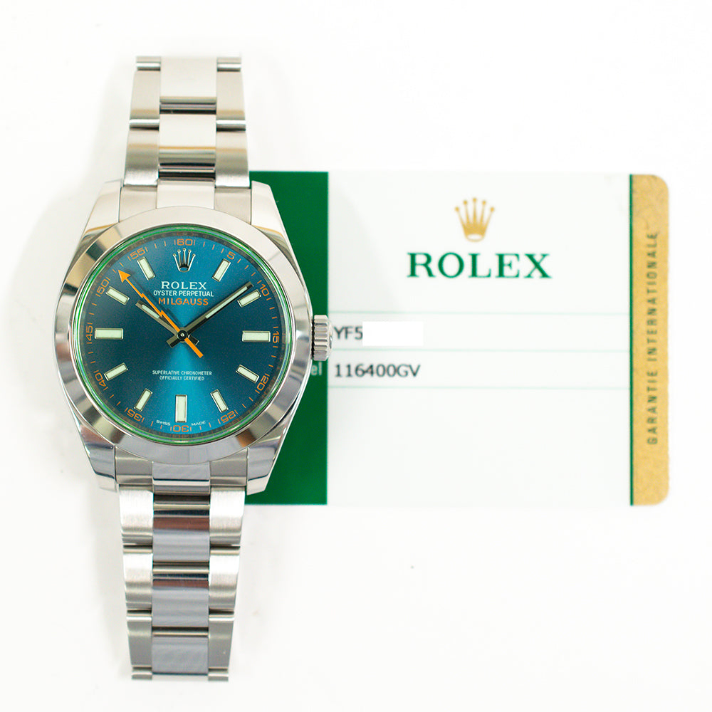 Milgauss Green Crystal 116400GV