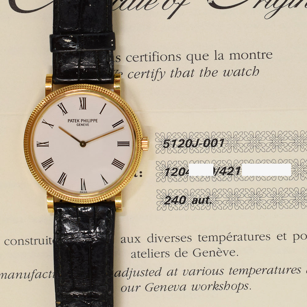 Calatrava 35mm Yellow Gold 5120J-001