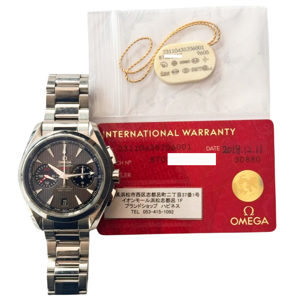 Seamaster Aqua Terra 150M Co-Axial GMT Chronograph 43mm Stainless Steel Selfwinding 231.10.43.52.06.001