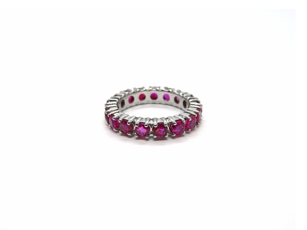 14kt wg 17 rubies eternity  ba