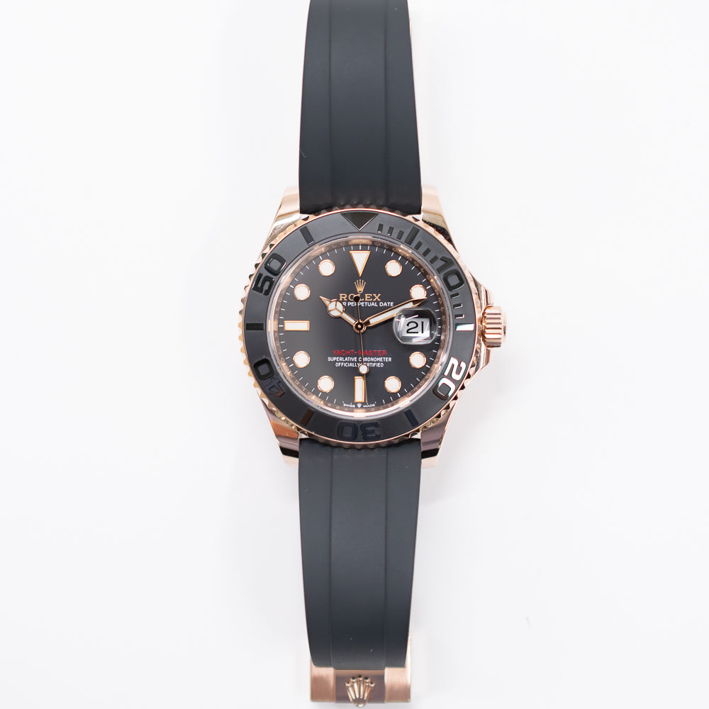 Yacht-Master 40mm Rose Gold on Strap 126655