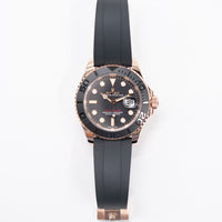 Yacht-Master 40mm Rose Gold on Strap 126655