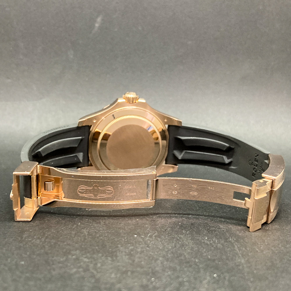 Yacht-Master 40mm Rose Gold on Strap 126655