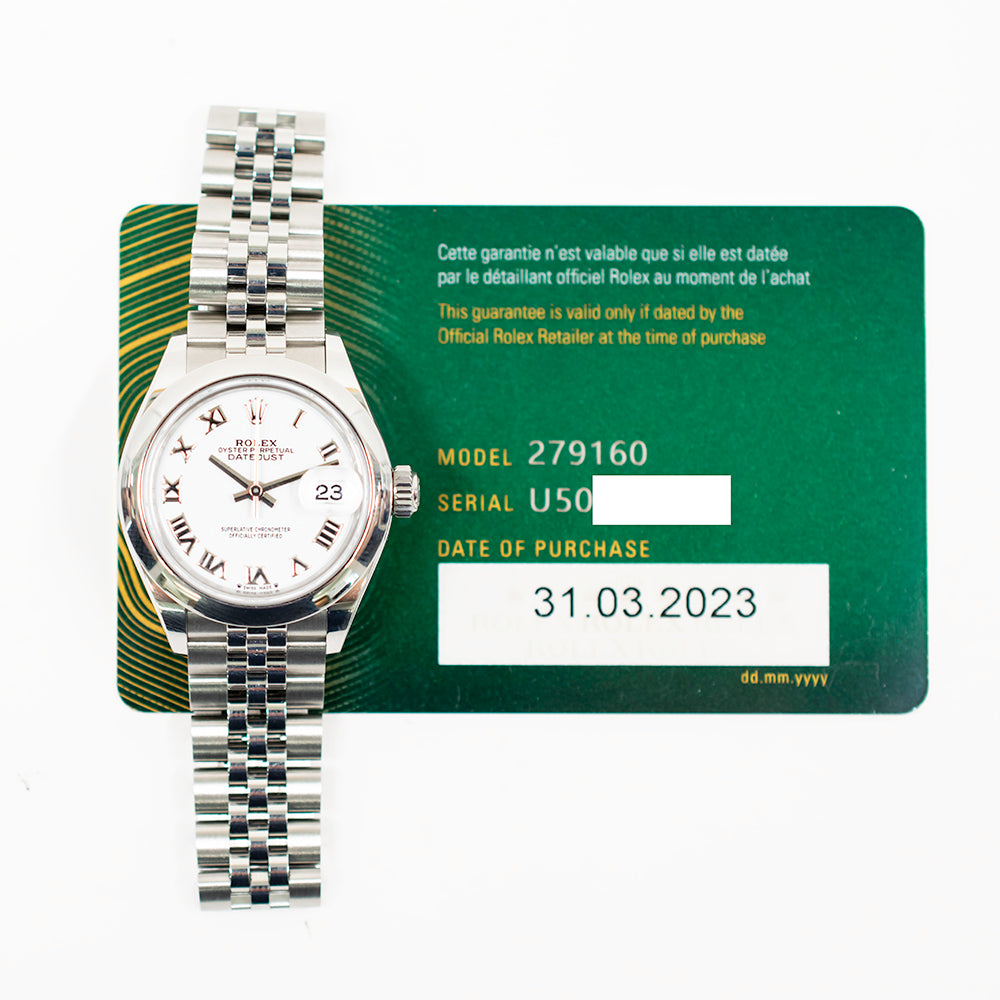 Datejust 28mm Domed Bezel Steel 279160