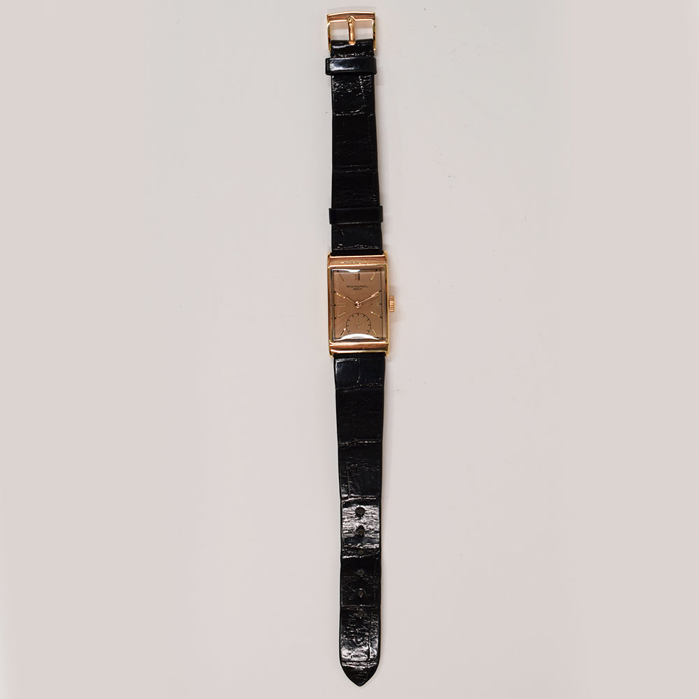 Vintage Art Deco 36mm x 21mm Rose Gold 1442R