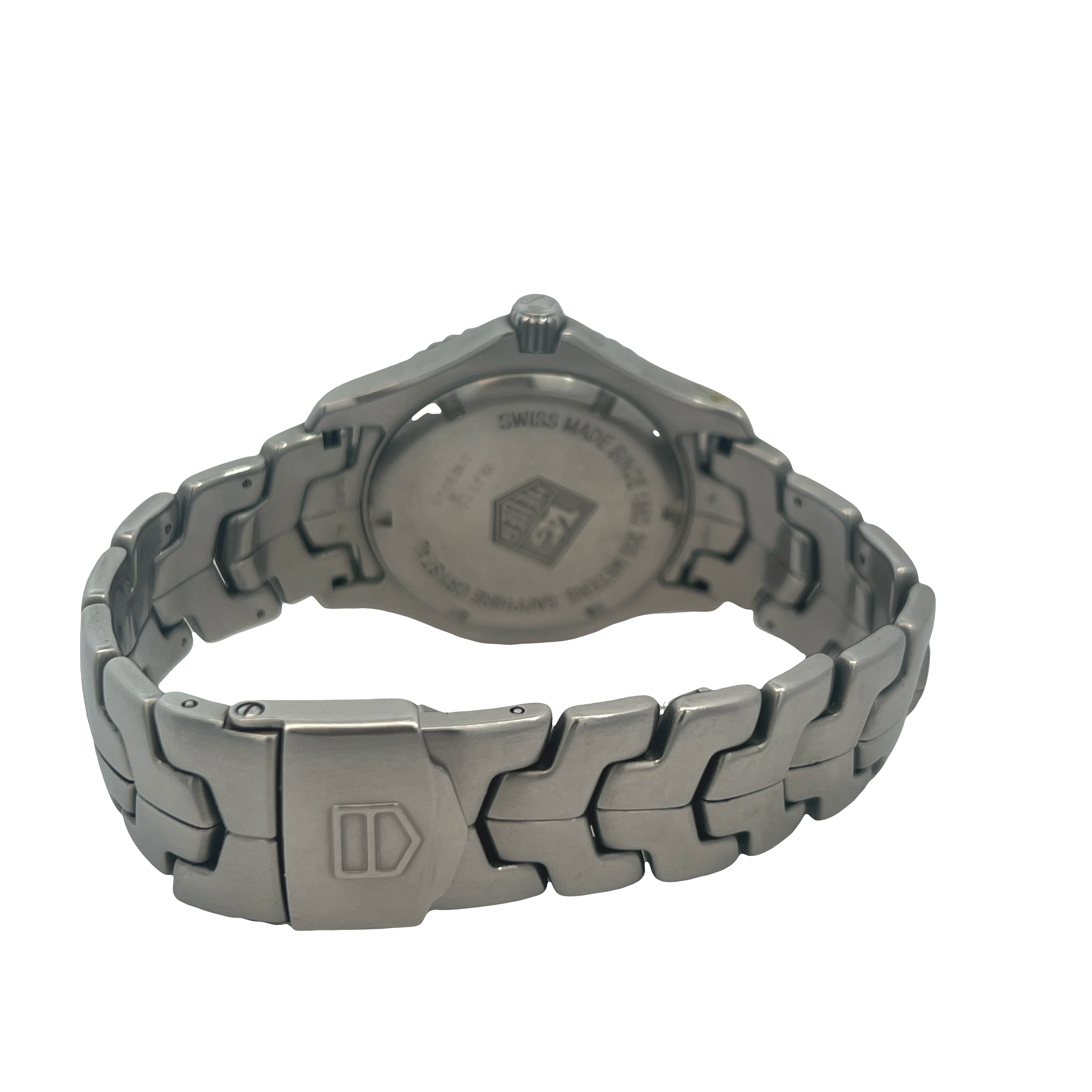 Pre-Owned TAG Heuer Link Black Dial Stainless Steel Quartz Ref. WJ1110 Men's Watch Box Included