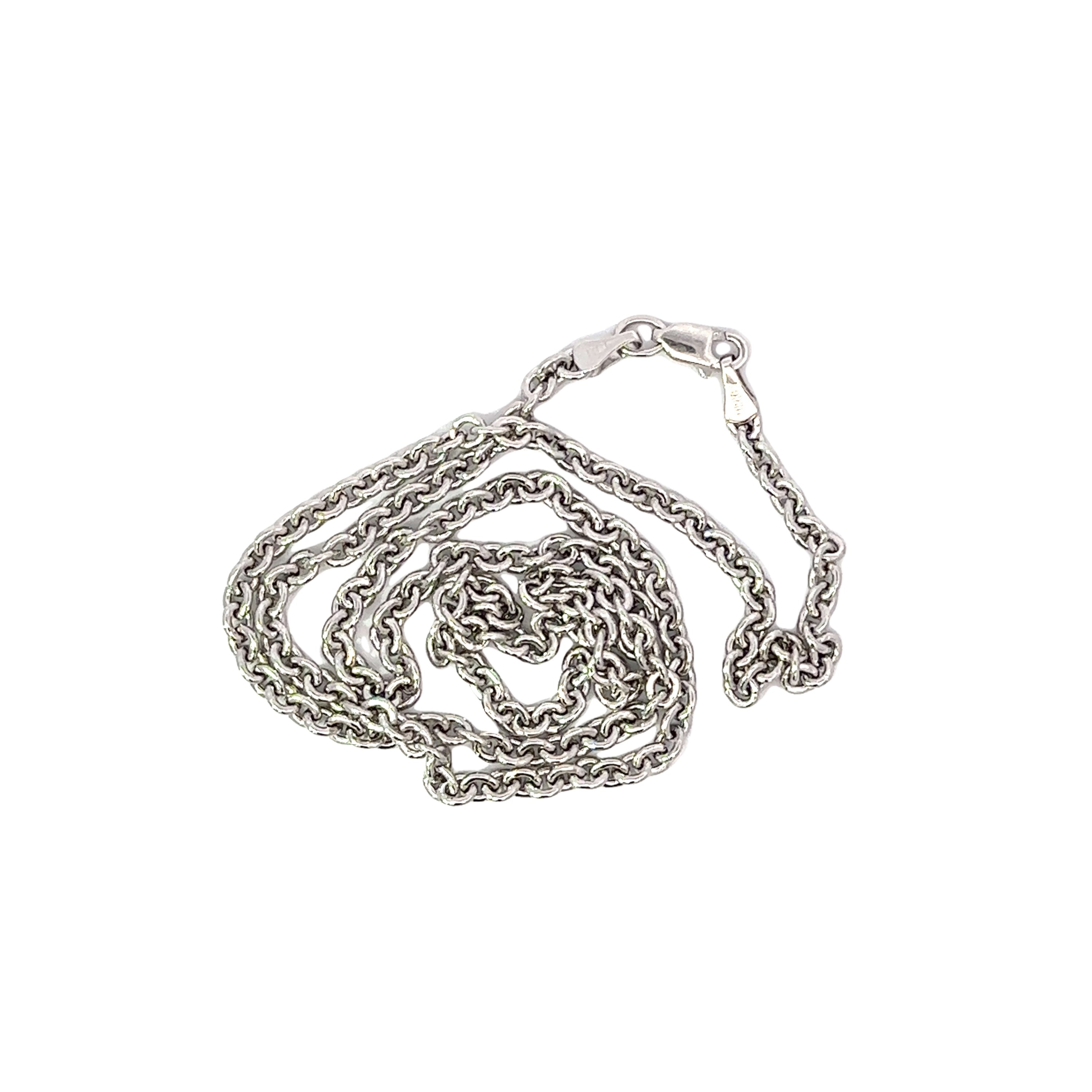 14k wg oval cable link chain