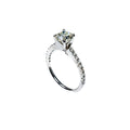 18kt White Gold 1ct Diamond Engagement Ring mountng