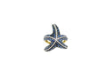 14kt Yellow Gold Starfish Fashion Ring with Blue Sapphires and Diamonds