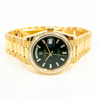 Day-Date 36mm Diamond Bezel Yellow Gold 128398TBR