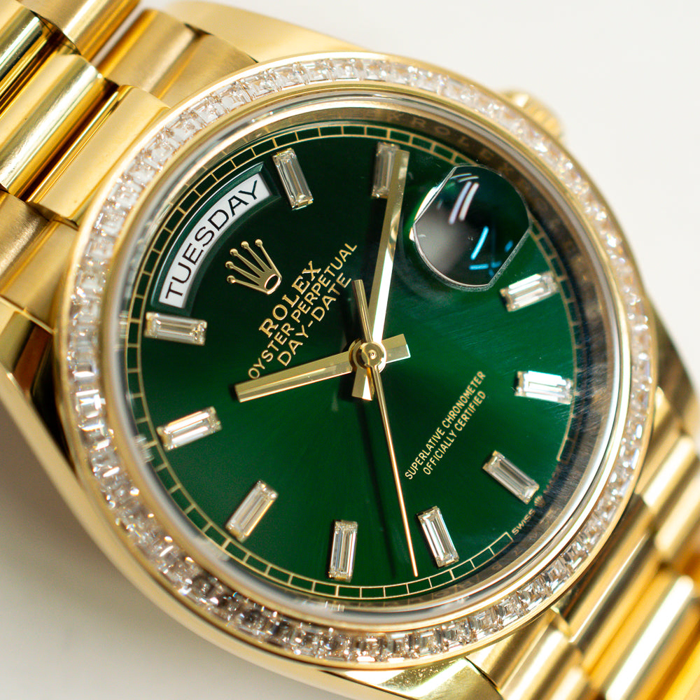 Day-Date 36mm Diamond Bezel Yellow Gold 128398TBR