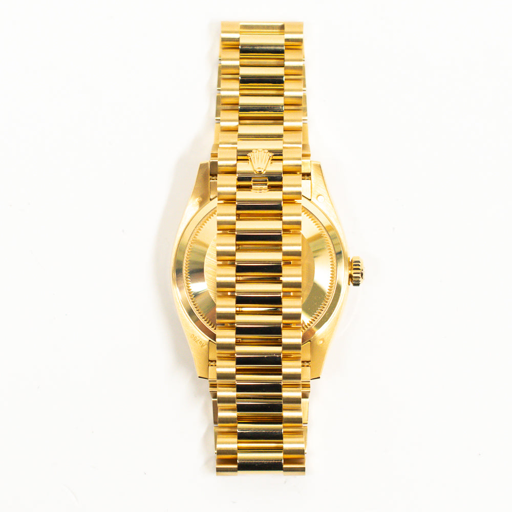 Day-Date 36mm Diamond Bezel Yellow Gold 128398TBR