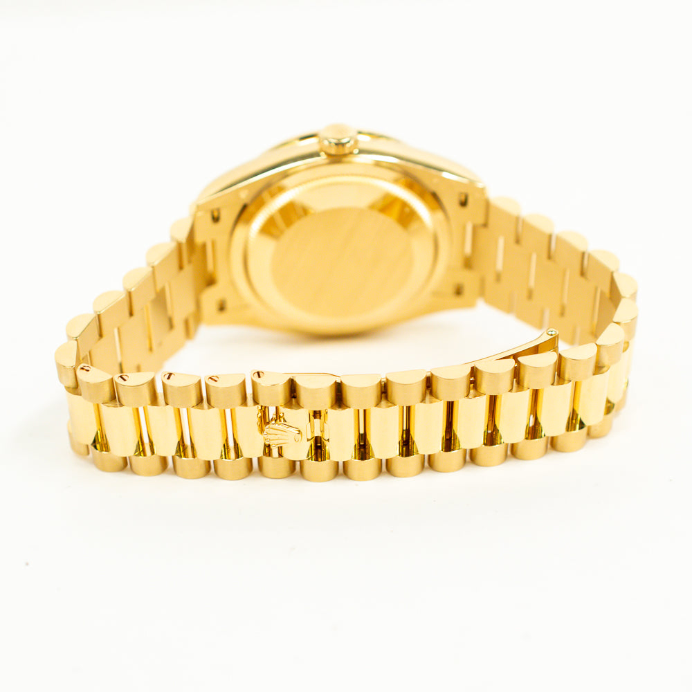 Day-Date 36mm Diamond Bezel Yellow Gold 128398TBR