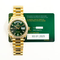 Day-Date 36mm Diamond Bezel Yellow Gold 128398TBR