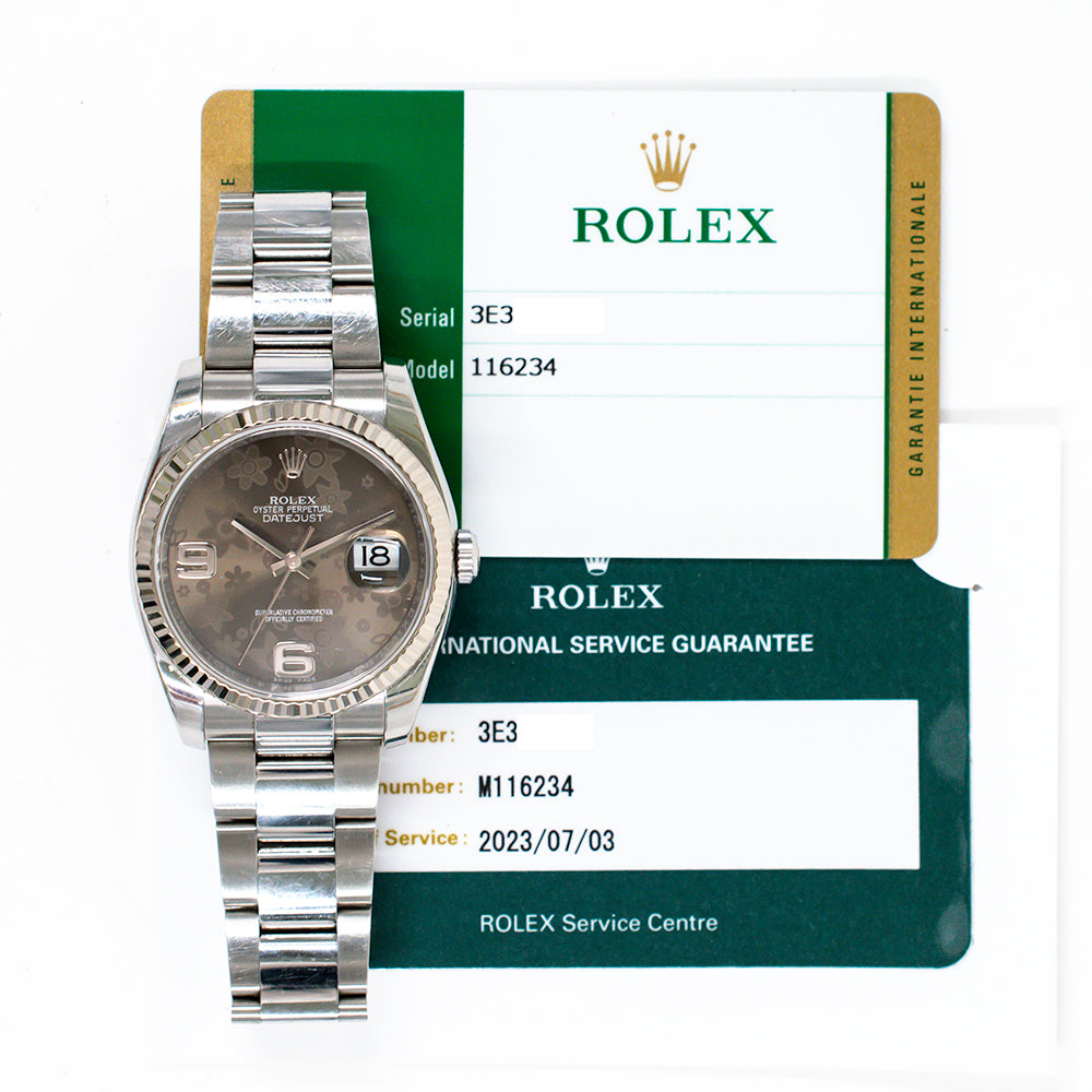 Datejust 36mm Steel and White Gold 116234