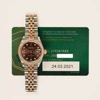Datejust 28mm Diamond Bezel Steel and Rose Gold 279381RBR