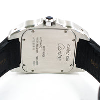 Santos 100 51mm x 38 mm Steel and Yellow Gold W20072X7