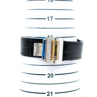 Santos 100 51mm x 38 mm Steel and Yellow Gold W20072X7