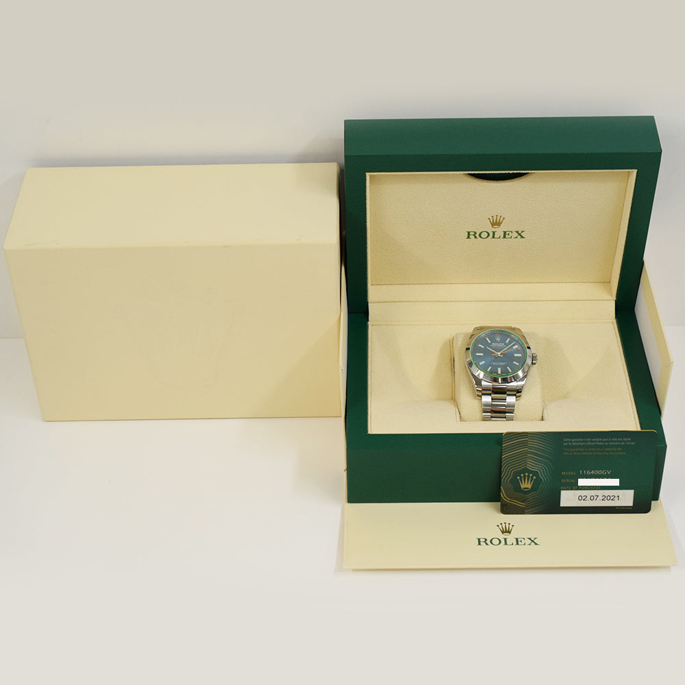 Milgauss Green Crystal 116400GV