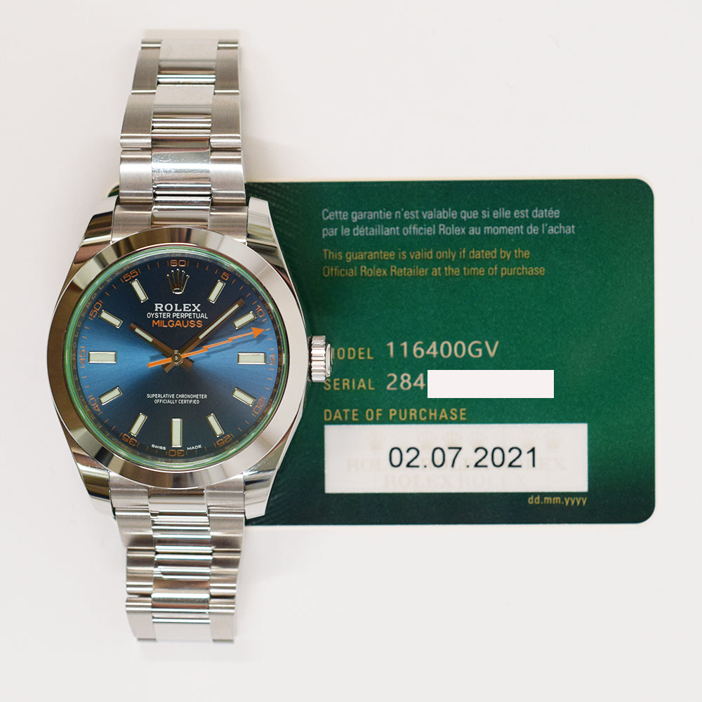 Milgauss Green Crystal 116400GV