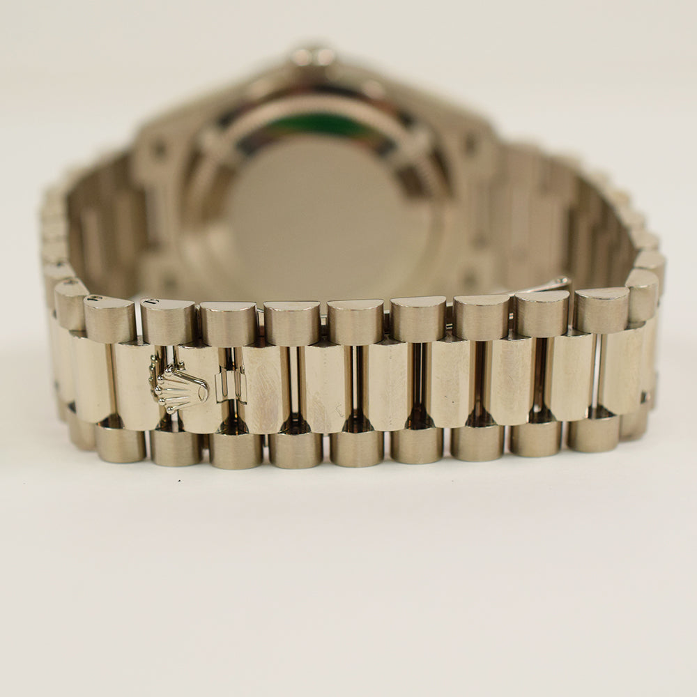 Day-Date 36mm Diamond Bezel Diamond Dial White Gold 128349RBR