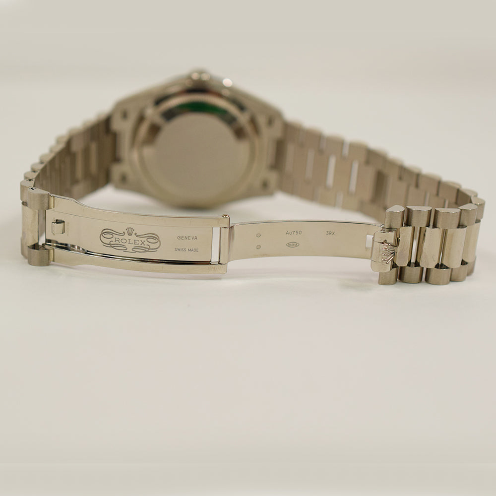 Day-Date 36mm Diamond Bezel Diamond Dial White Gold 128349RBR