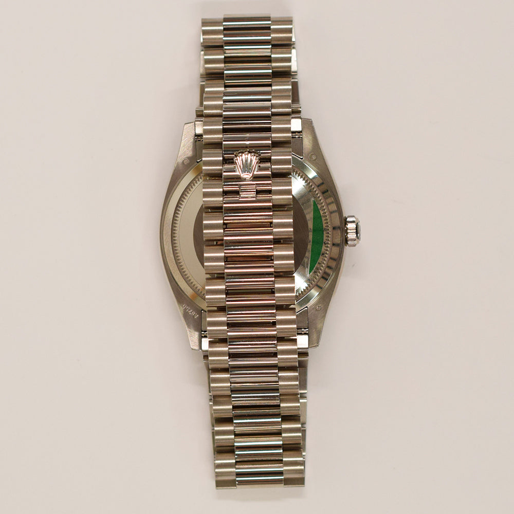 Day-Date 36mm Diamond Bezel Diamond Dial White Gold 128349RBR