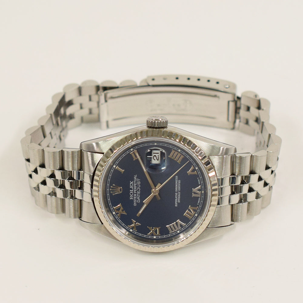 Datejust 36mm Steel and White Gold 16234