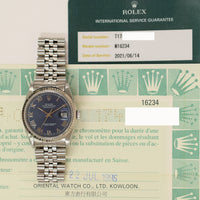 Datejust 36mm Steel and White Gold 16234