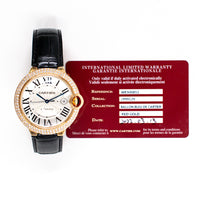 Ballon Bleu de Cartier 42mm Diamond Bezel Rose Gold WE900851