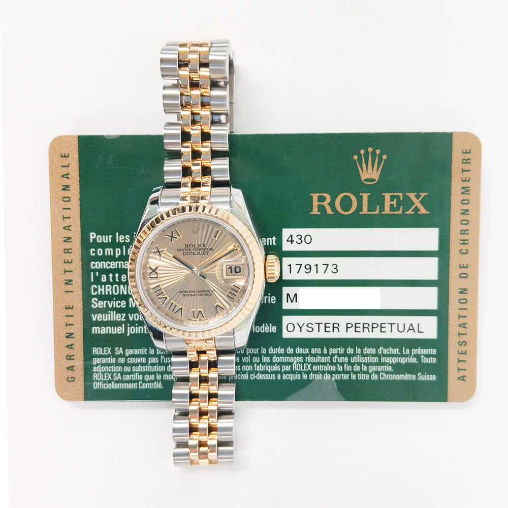 Lady Datejust 26mm Steel and Yellow Gold 179173