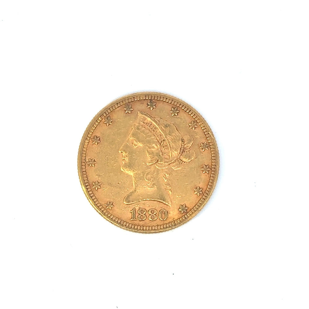 1880 $10 Gold
AU DETAILS- cle