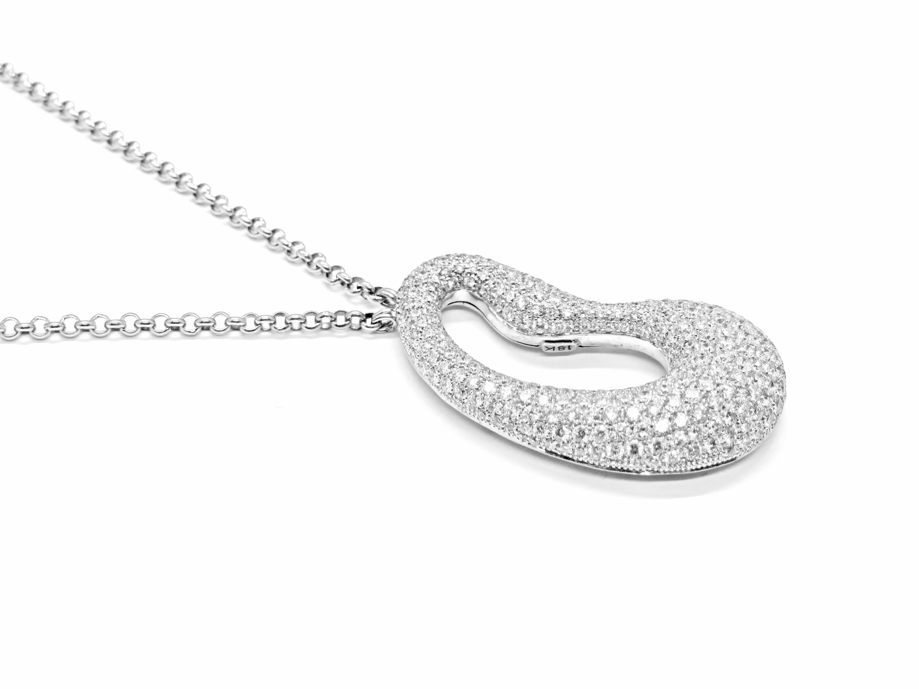 18kt wg dia freeform pend GH/V