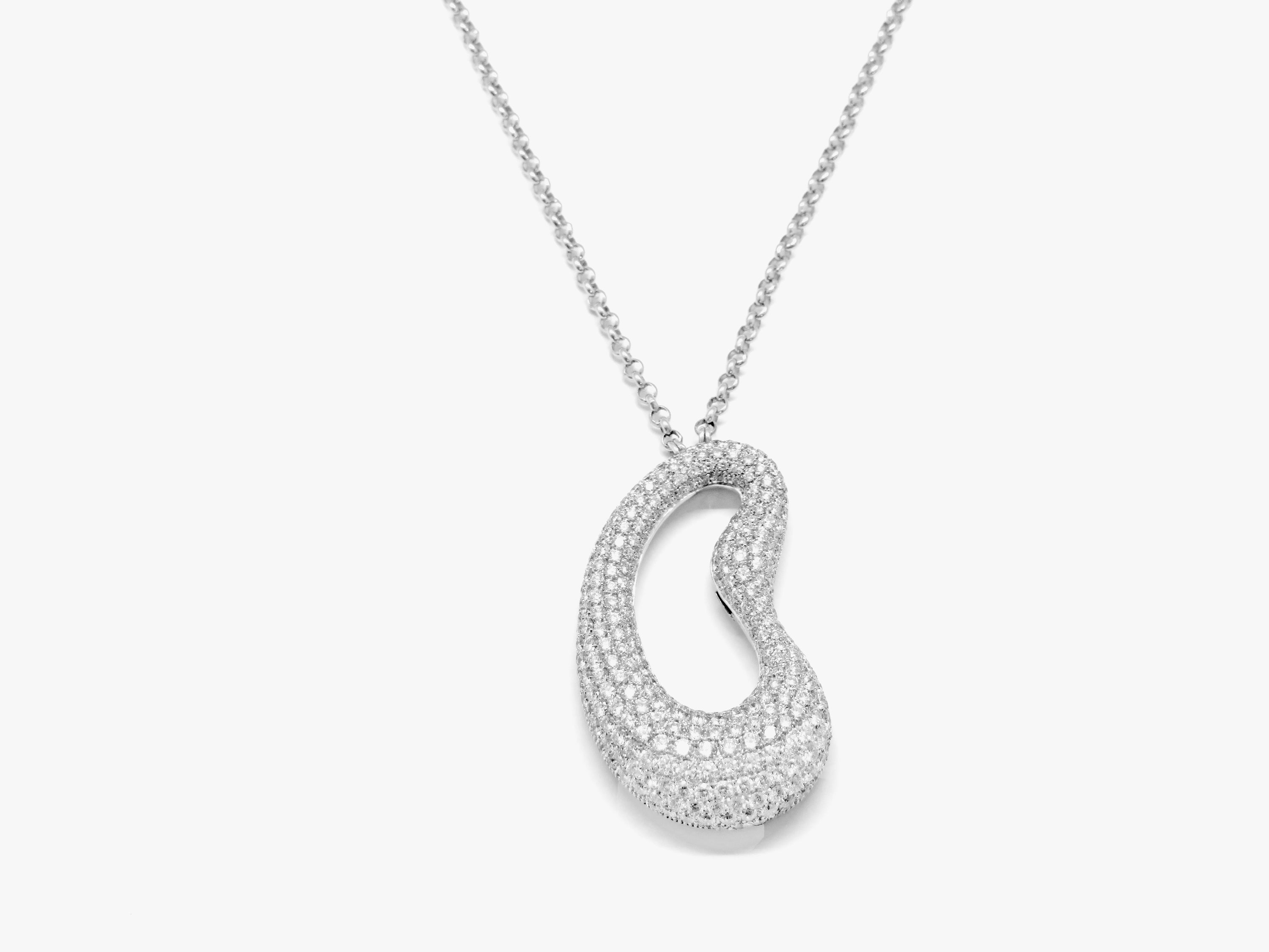 18kt wg dia freeform pend GH/V