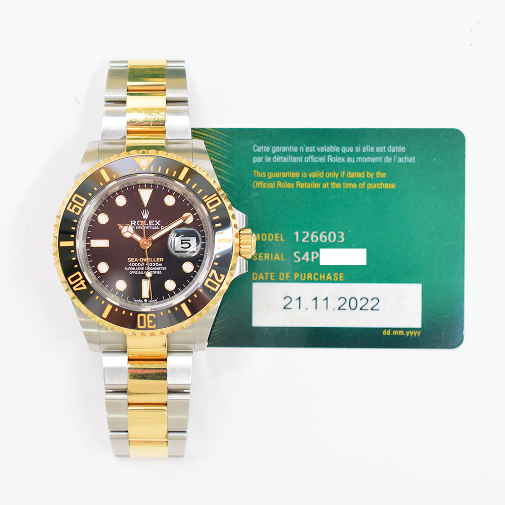 Sea-Dweller 43mm 50th Anniversary - Steel and Yellow Gold 126603