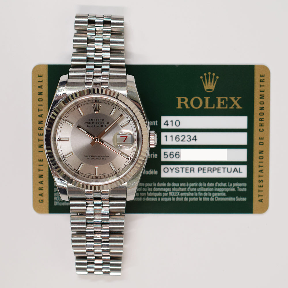 Datejust 36mmSteel and White Gold 126234