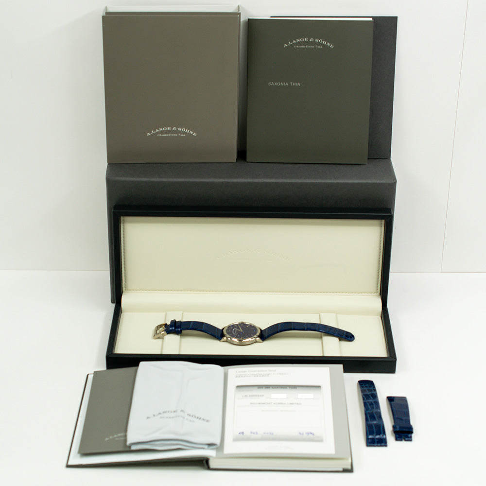 Saxonia Thin 39mm White Gold Manually Winding 205.086