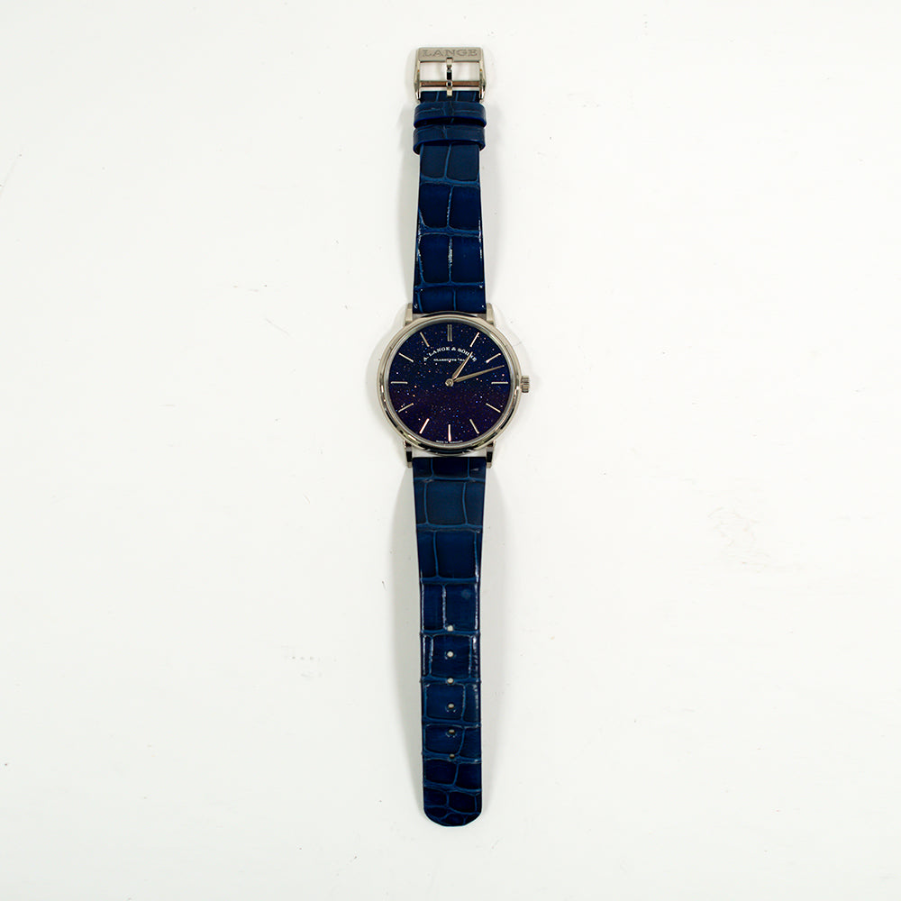 Saxonia Thin 39mm White Gold Manually Winding 205.086