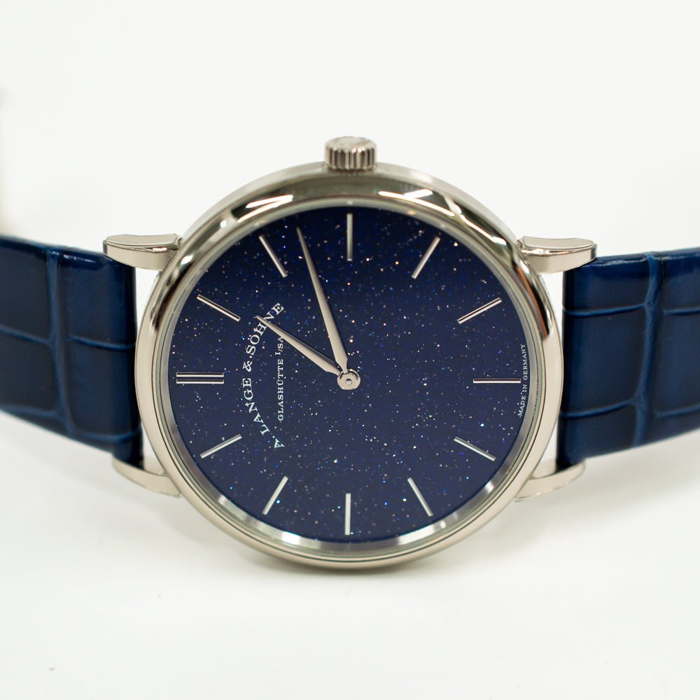 Saxonia Thin 39mm White Gold Manually Winding 205.086