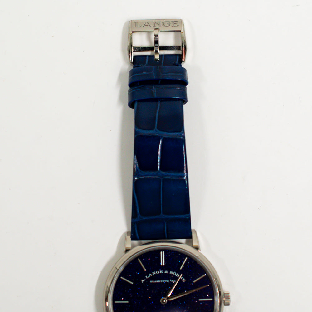 Saxonia Thin 39mm White Gold Manually Winding 205.086