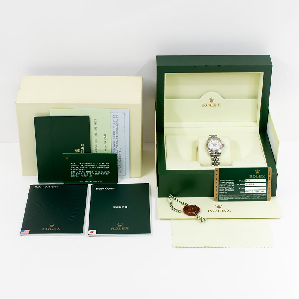 Lady Datejust 26mm Steel and White Gold 179174G