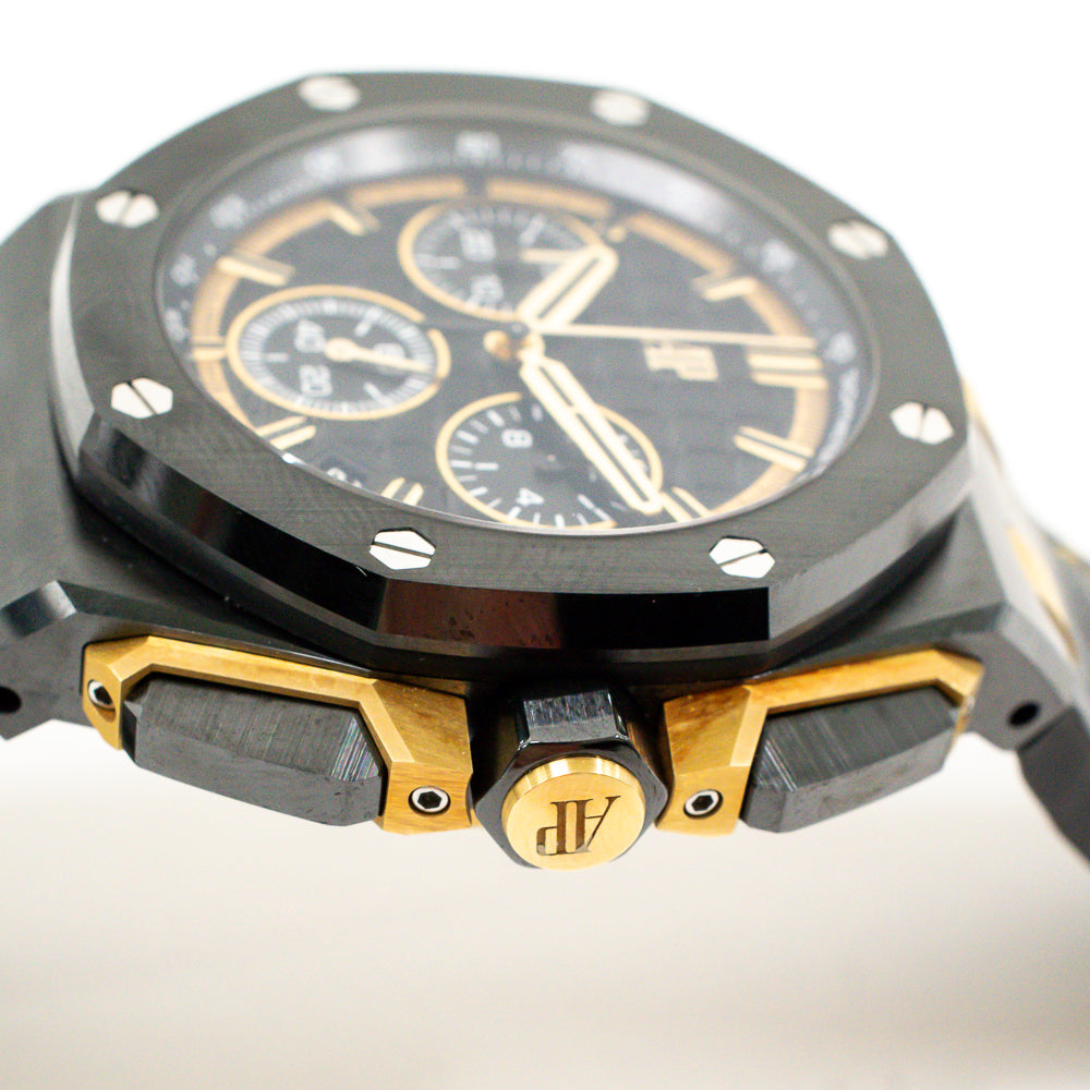Royal Oak Offshore Self Winding Chronograph 43mm Black Ceramic and Yellow Gold 26420CE.OO.A127CR.01